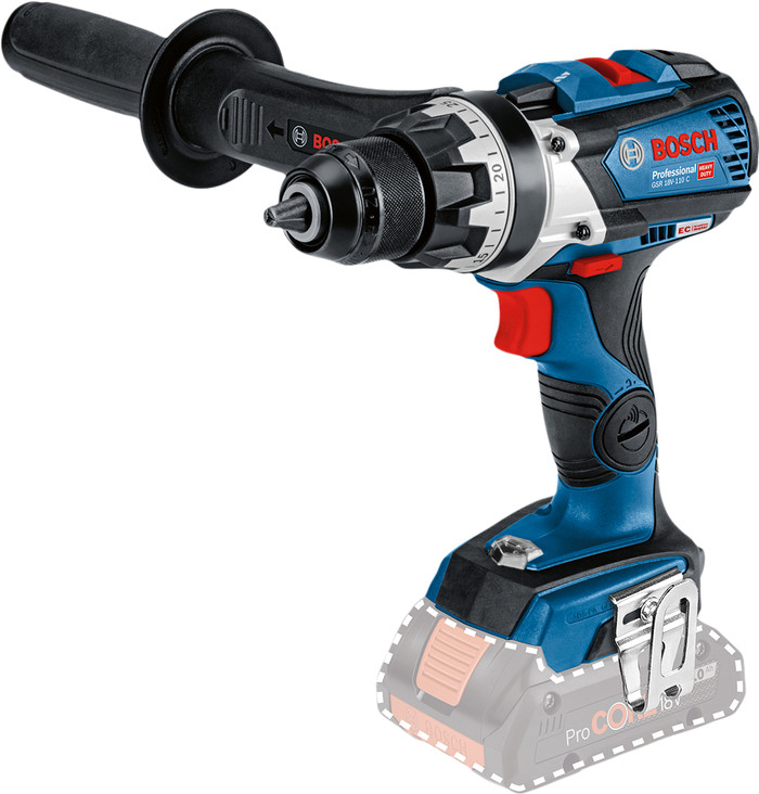 Bosch Professional GSR 18V-110 C (without battery) left side
