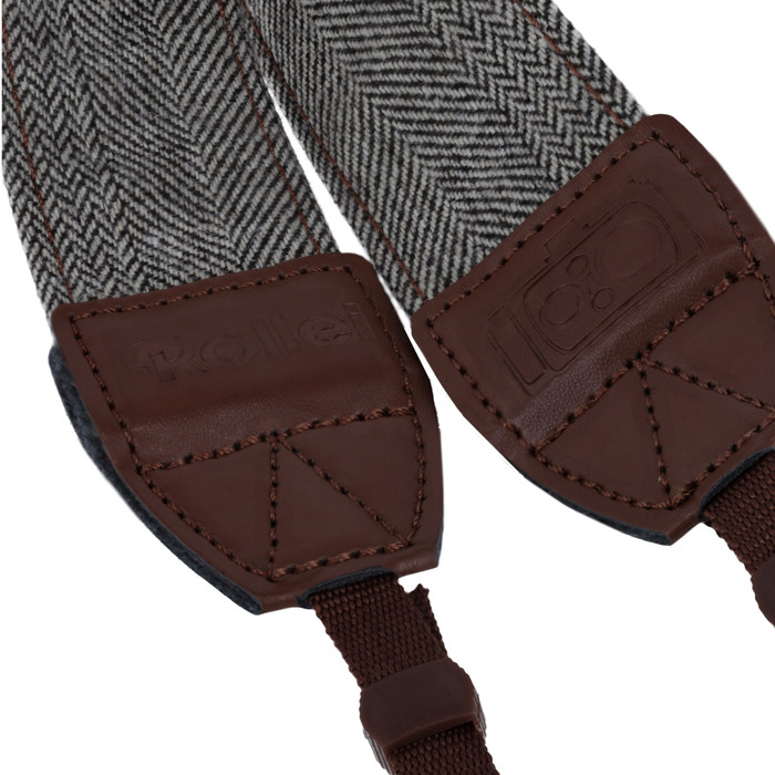Rollei Camera Strap Bruin detail