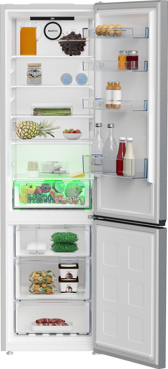 Beko B5RCNE406HXB1 HarvestFresh inside