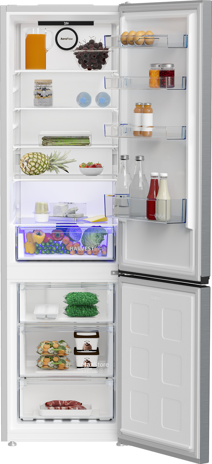 Beko B5RCNE406HXB1 HarvestFresh inside