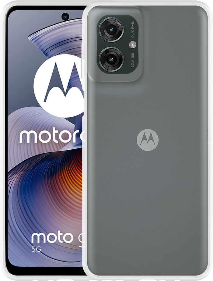 Just in Case Soft Design Motorola Moto G75 Back Cover Transparant voorkant