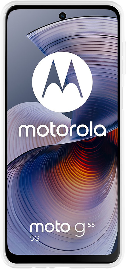 Just in Case Soft Design Motorola Moto G75 Back Cover Transparant voorkant