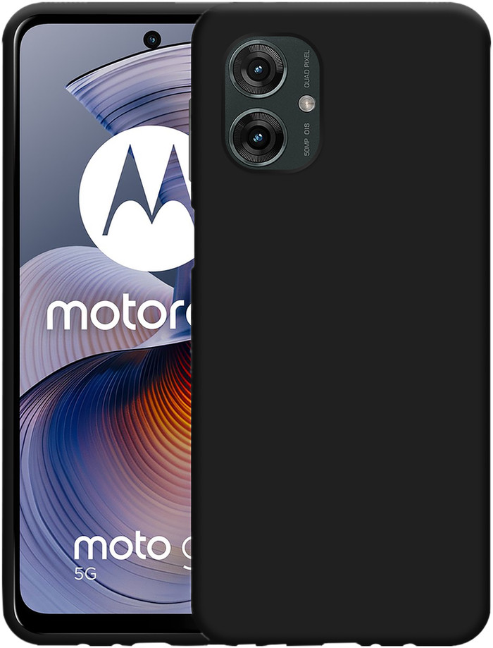 Just in Case Soft Design Motorola Moto G75 Back Cover Black front