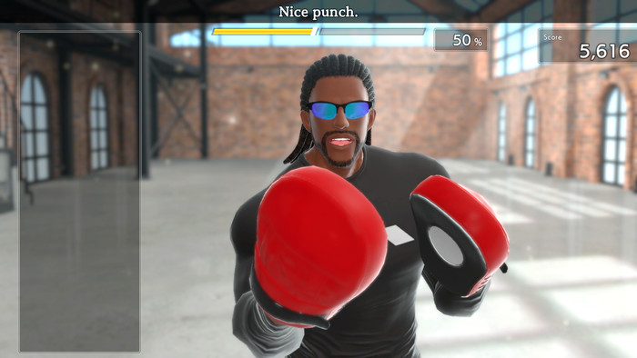 Fitness Boxing 3 Nintendo Switch product in gebruik