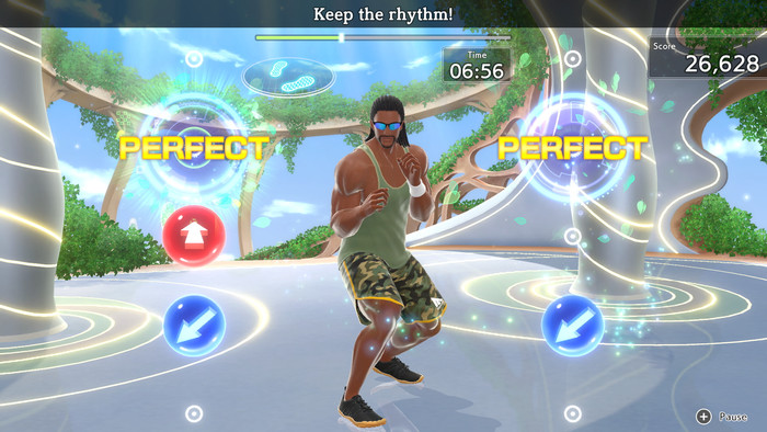 Fitness Boxing 3 Nintendo Switch product in gebruik