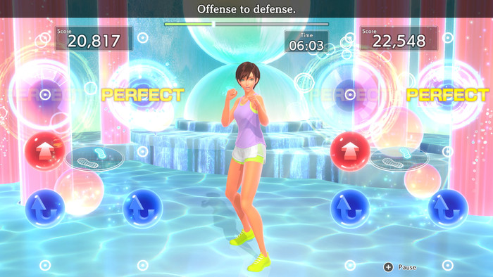 Fitness Boxing 3 Nintendo Switch product in gebruik