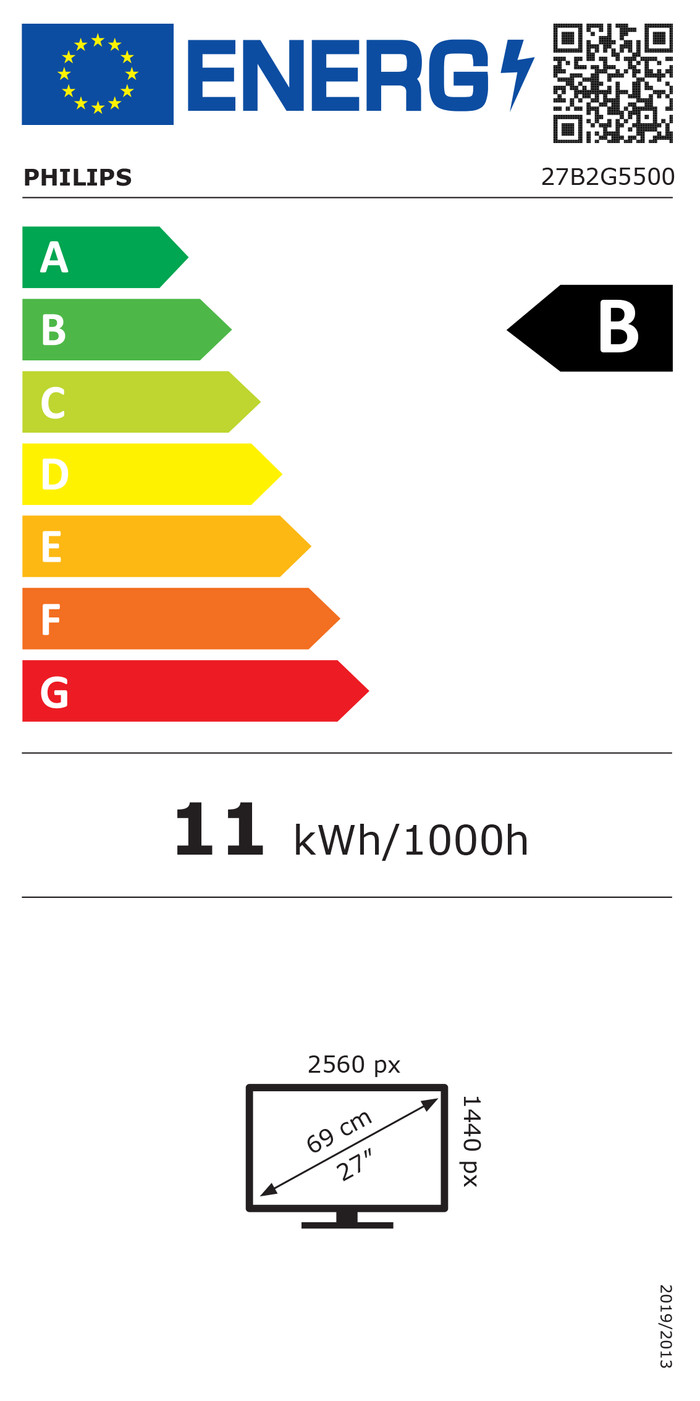 Philips 27B2G5500/00 energy label