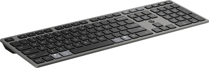 HP 720 Dual-Mode Draadloos Toetsenbord en Muis QWERTY linkerkant