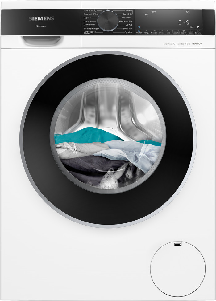 Siemens WG46G2Z8NL + Siemens WQ35G2D0NL front