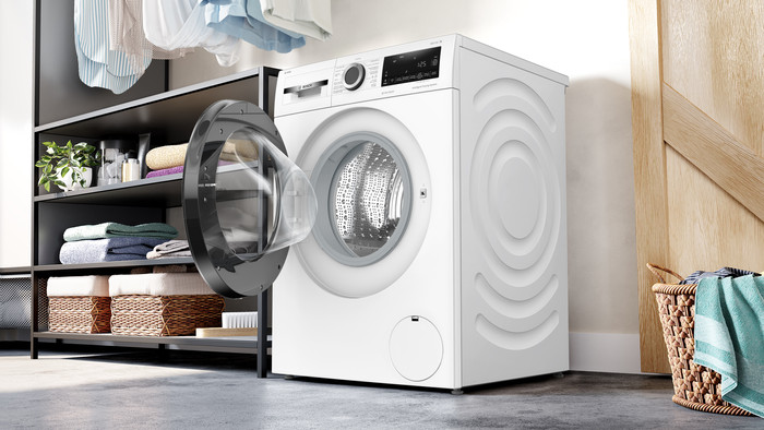 Bosch WGG246FCFG i-DOS + Bosch WQG245D1FG product in use