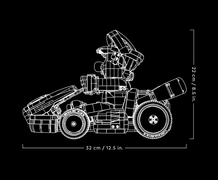 LEGO Super Mario: Mario Kart Mario and Standard Kart 72037 detail
