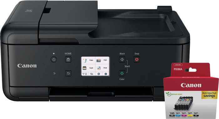 Canon PIXMA TR7650 + 1 set extra cartridges Main Image