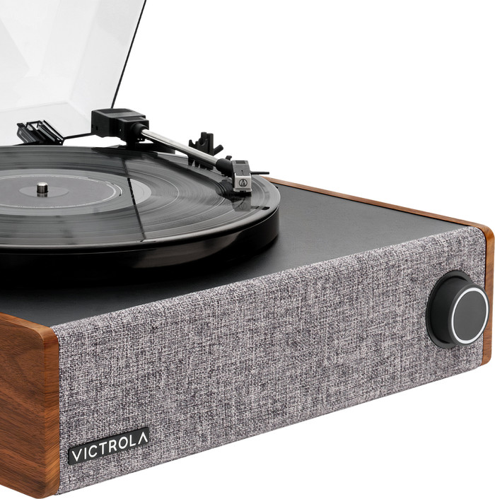 Victrola Eastwood LP Brown detail