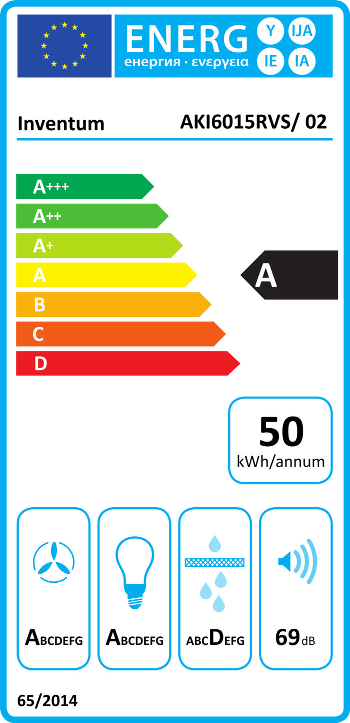 Inventum AKI6015RVS energielabel