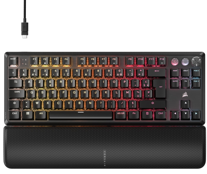 CORSAIR K70 PRO TKL Magnetic Mechanical Gaming Keyboard front