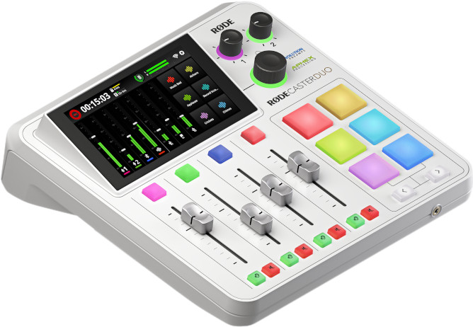 Rode Rodecaster Duo Blanc avant