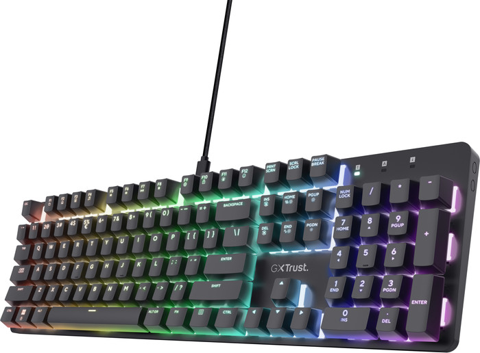 Trust GXT 871 Zora Mechanical Gaming Keyboard Azerty rechterkant
