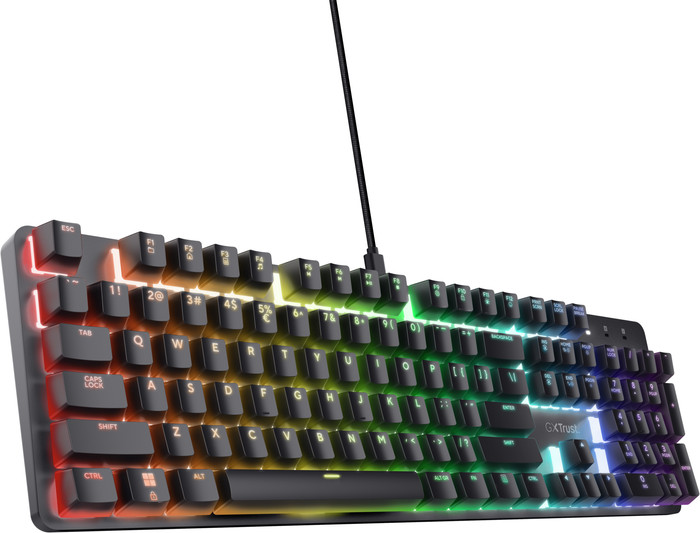 Trust GXT 871 Zora Mechanical Gaming Keyboard Azerty linkerkant