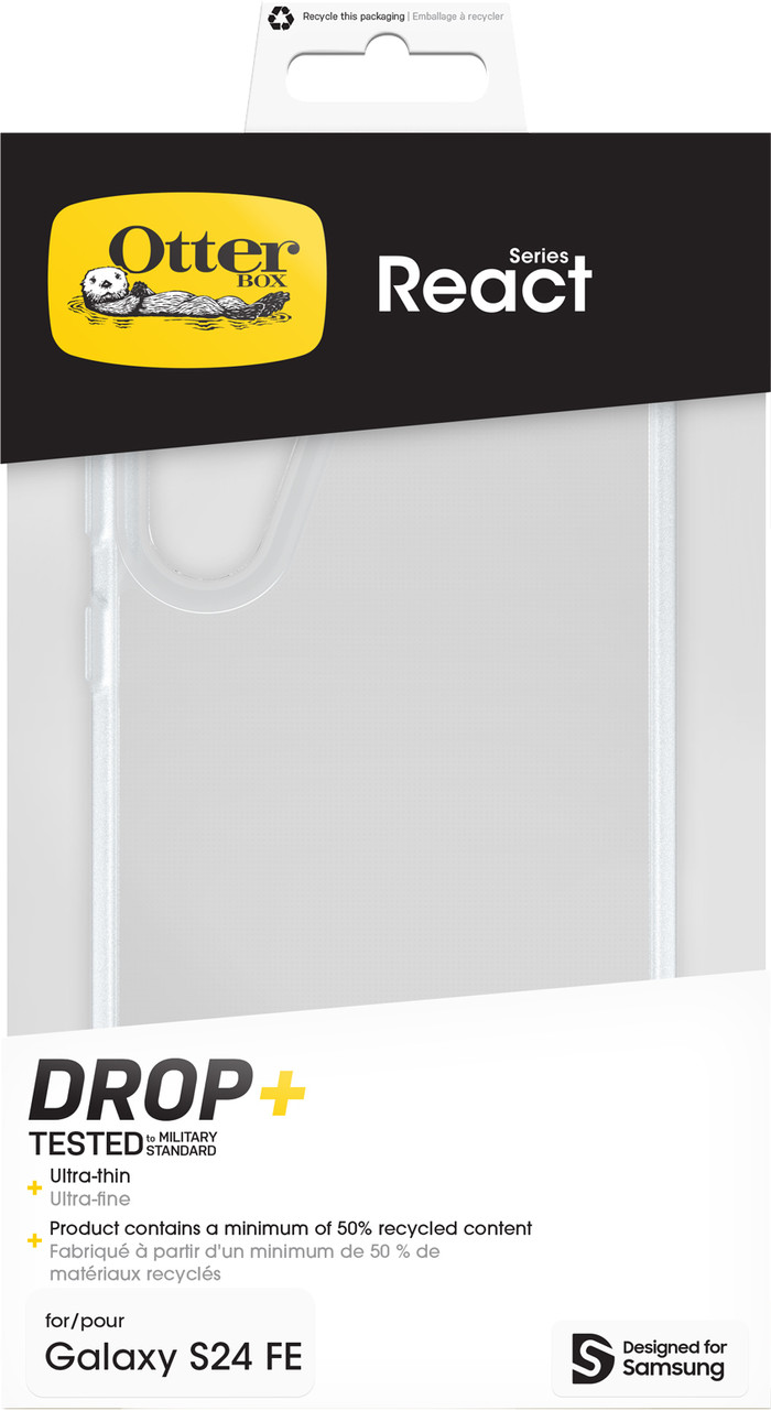 Otterbox React Samsung Galaxy S24 FE Back Cover Transparant verpakking