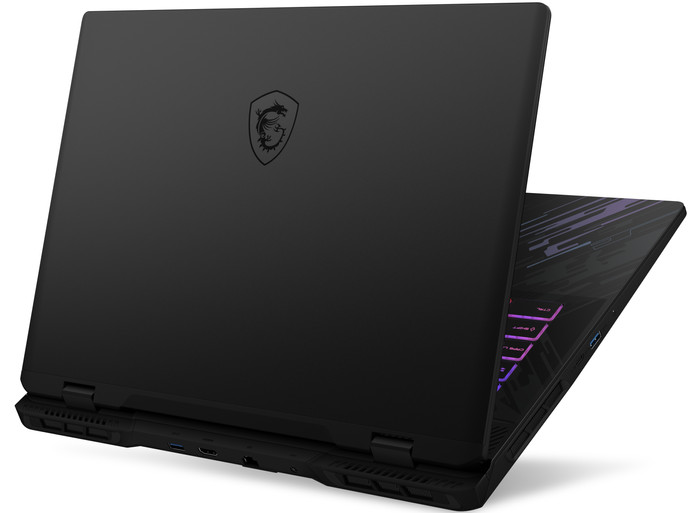 MSI Pulse 17 AI C1VFKG-081NL achterkant
