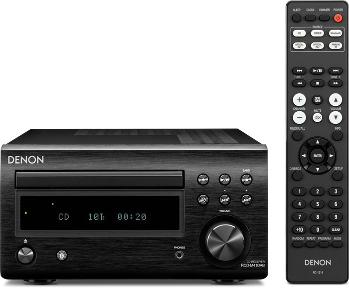 Denon D-M41DAB Zwart voorkant