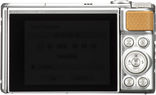 Canon PowerShot SX740HS Lite Silver back