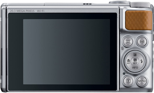 Canon PowerShot SX740HS Lite Travel Kit Silver back