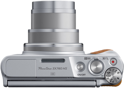 Canon PowerShot SX740HS Lite Travel Kit Silver top