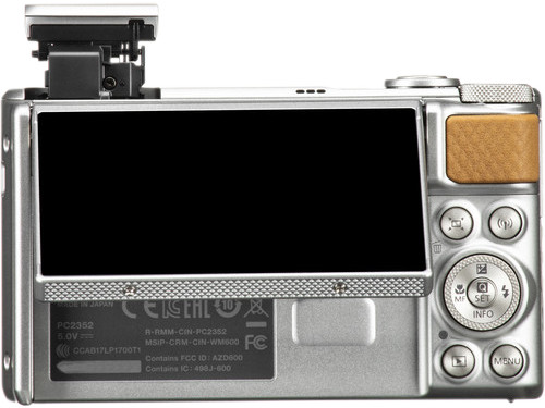 Canon PowerShot SX740HS Lite Travel Kit Silver back