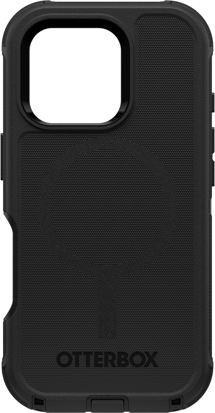 OtterBox Defender Apple iPhone 16 Pro Back Cover Black with MagSafe front