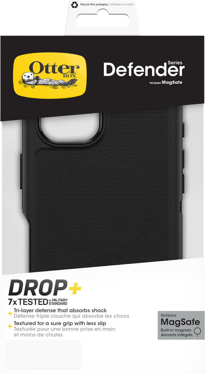 Otterbox Defender Apple iPhone 16 Back Cover Zwart verpakking