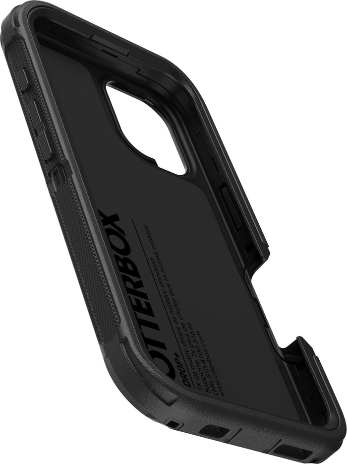 Otterbox Defender Apple iPhone 16 Back Cover Zwart linkerkant