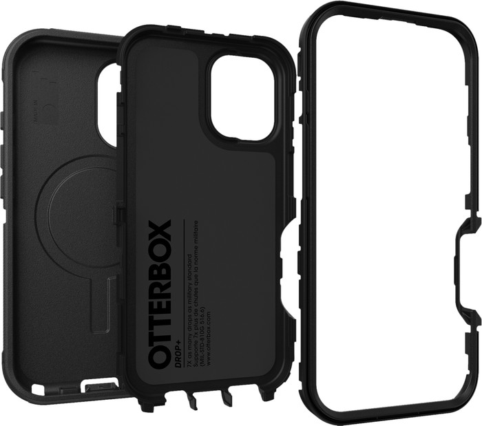Otterbox Defender Apple iPhone 16 Back Cover Zwart binnenkant