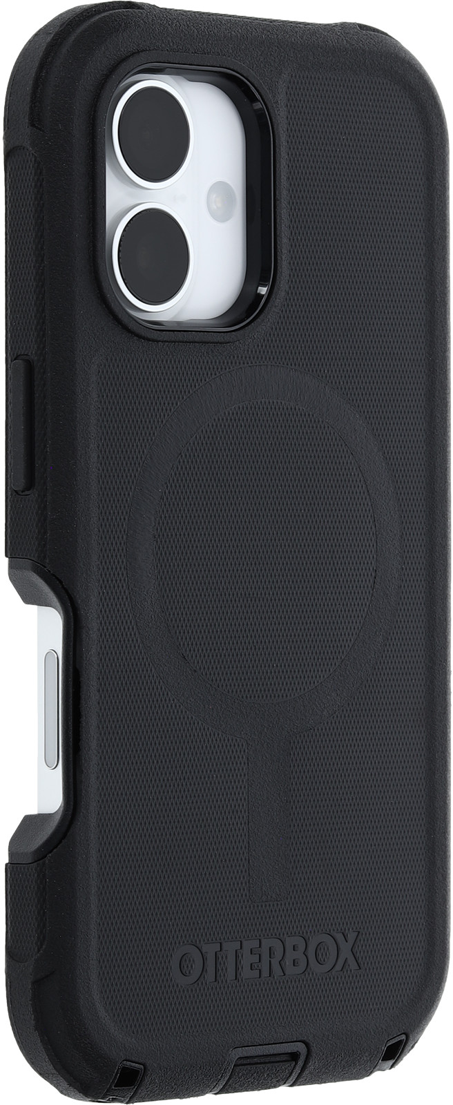 Otterbox Defender Apple iPhone 16 Back Cover Zwart rechterkant