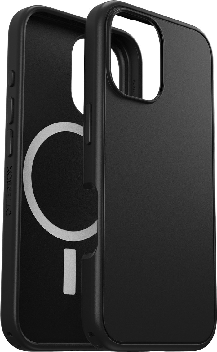 Otterbox Symmetry Apple iPhone 16 Back Cover Zwart Met MagSafe linkerkant