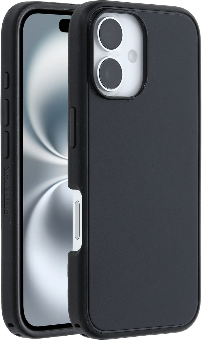 Otterbox Symmetry Apple iPhone 16 Back Cover Zwart Met MagSafe rechterkant
