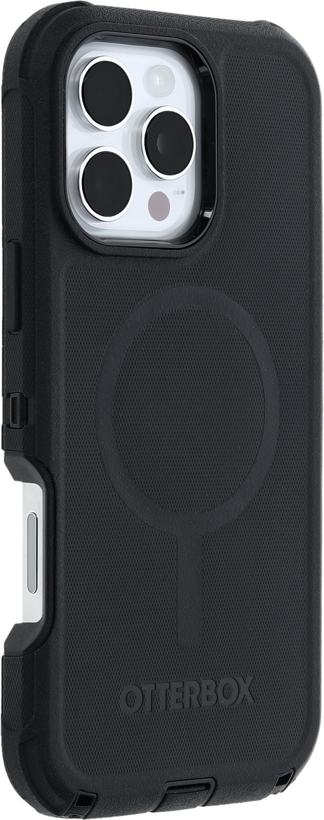 Otterbox Defender Apple iPhone 16 Pro Max Back Cover Zwart rechterkant