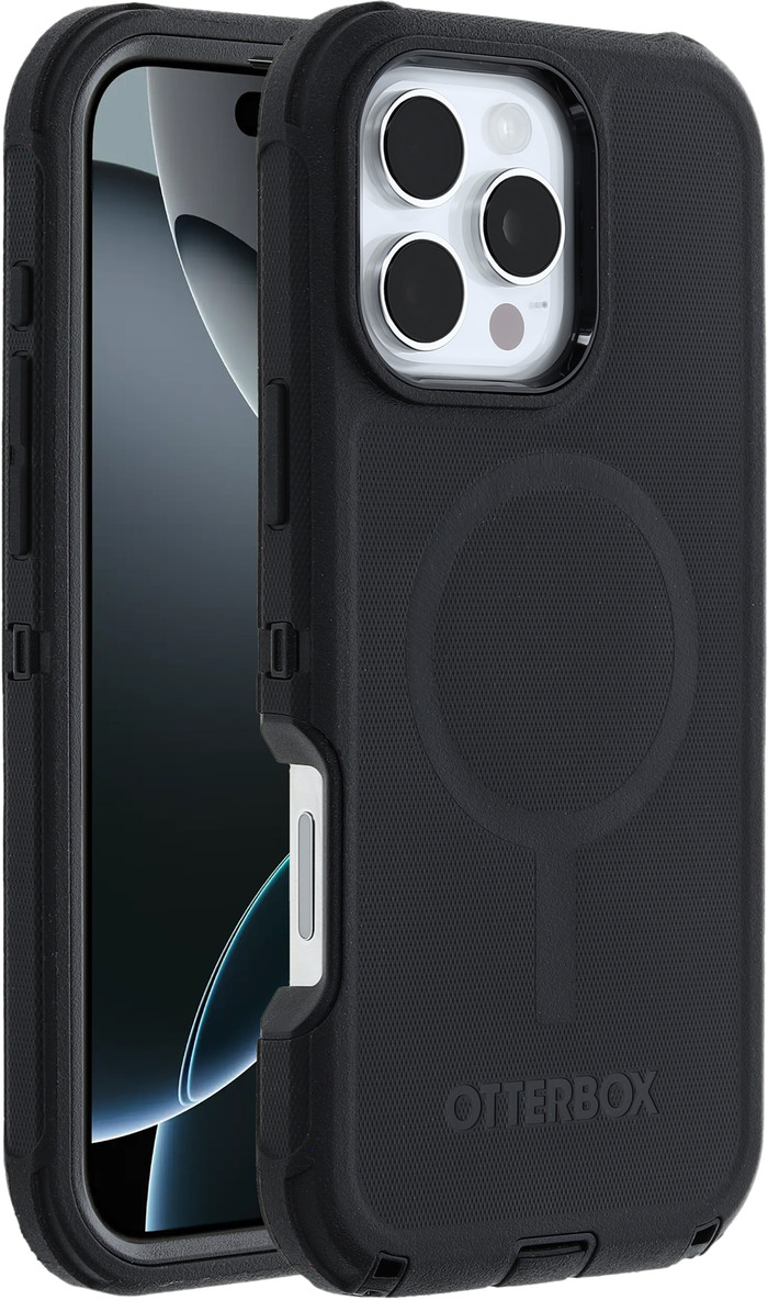 Otterbox Defender Apple iPhone 16 Pro Max Back Cover Zwart rechterkant