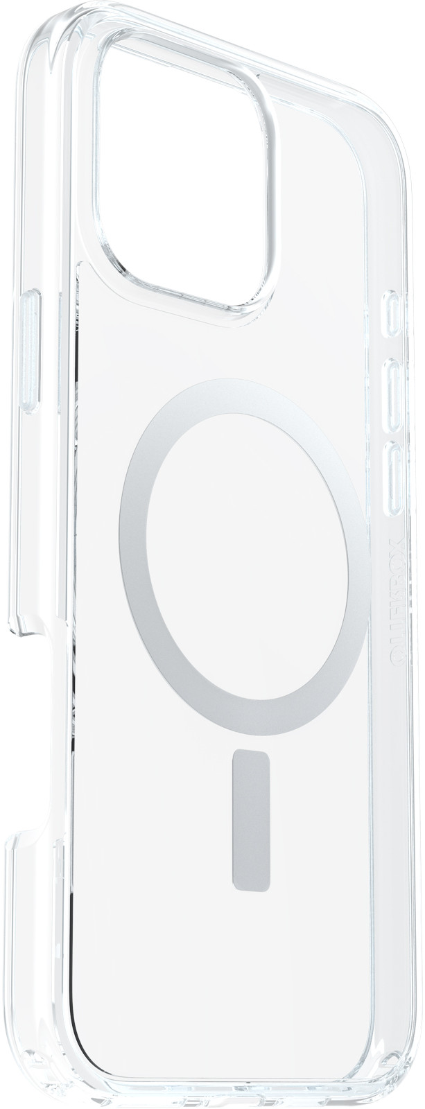 Otterbox Symmetry Apple iPhone 16 Pro Max Back Cover met MagSafe Magneet Transparant rechterkant