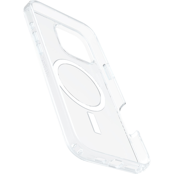 Otterbox Symmetry Apple iPhone 16 Pro Max Back Cover met MagSafe Magneet Transparant linkerkant