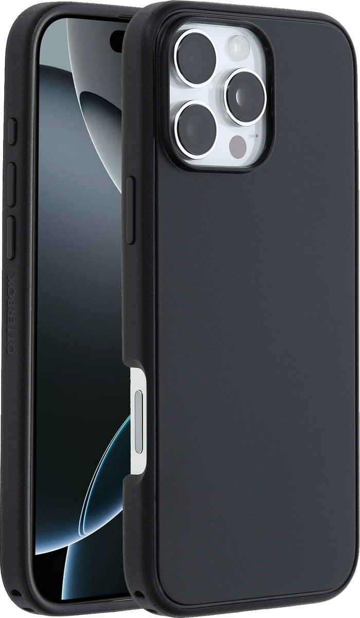 Otterbox Symmetry Apple iPhone 16 Pro Max Back Cover Zwart Met MagSafe rechterkant