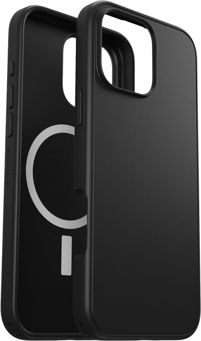 Otterbox Symmetry Apple iPhone 16 Pro Max Back Cover Zwart Met MagSafe linkerkant