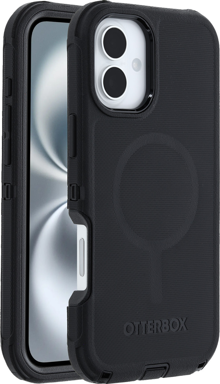 Otterbox Defender Apple iPhone 16 Plus Back Cover Zwart rechterkant