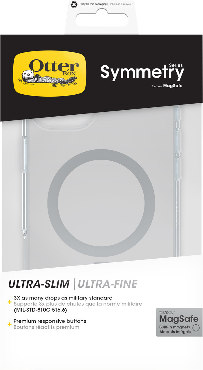 Otterbox Symmetry Apple iPhone 16 Plus Back Cover met MagSafe Magneet Transparant verpakking
