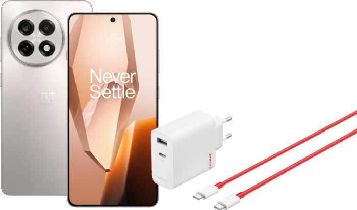 OnePlus 13R 256GB Wit 5G + OnePlus SuperVOOC Oplader 120W met 2 Poorten Main Image