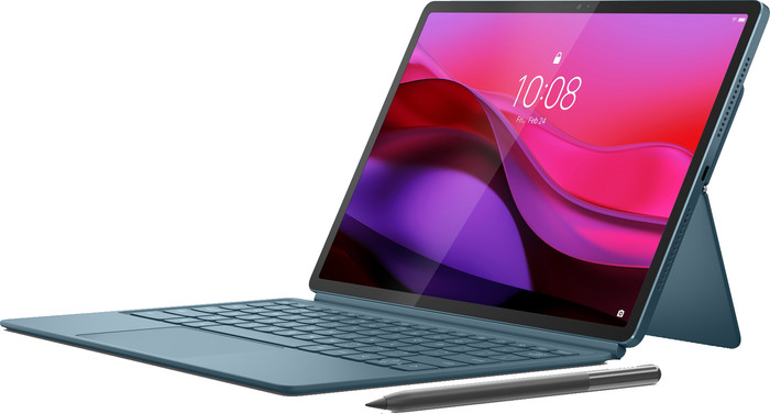 Lenovo Yoga Tab Plus 256GB Wifi Blauw met Stylus en Toetsenbordhoes QWERTY onderkant