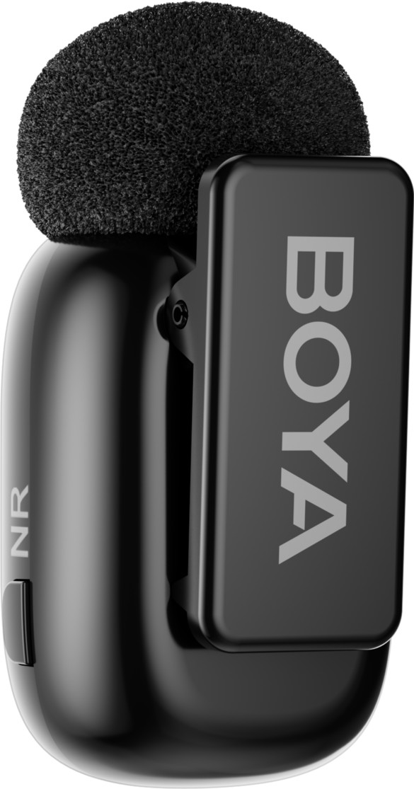 Boya Mini Ultra-Mini Zwart (Usb C en Lightning) achterkant