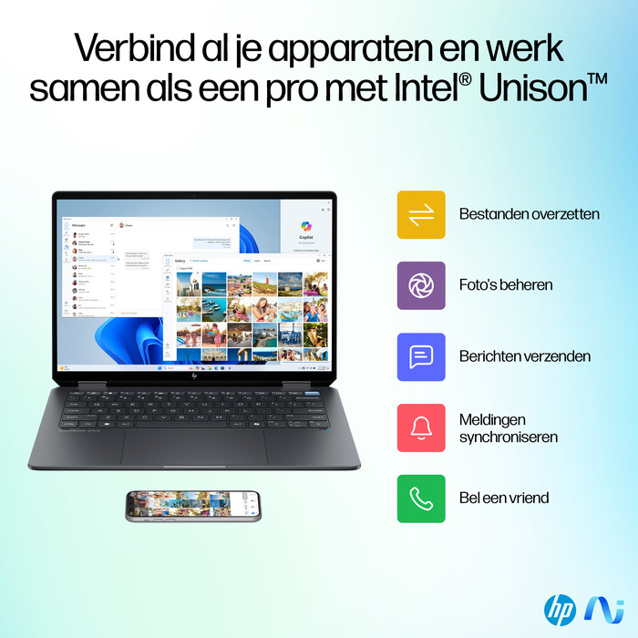 HP OmniBook Ultra Flip Copilot+ PC OLED 14-fh0030nd visual leverancier