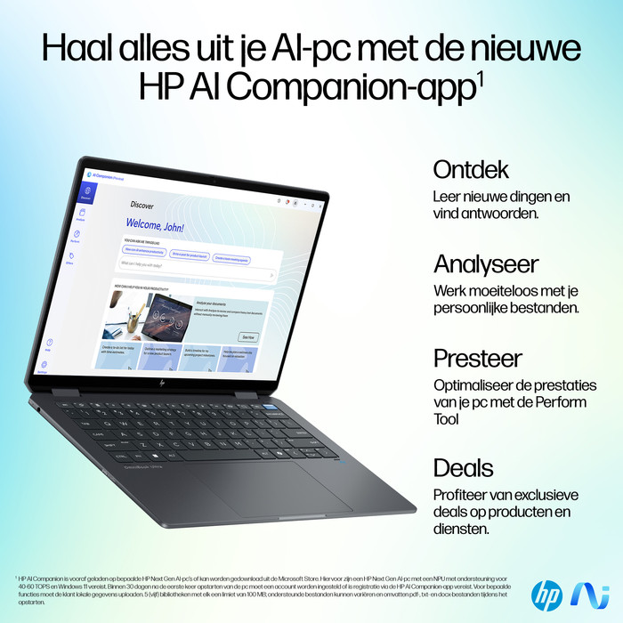 HP OmniBook Ultra Flip Copilot+ PC OLED 14-fh0030nd visual leverancier