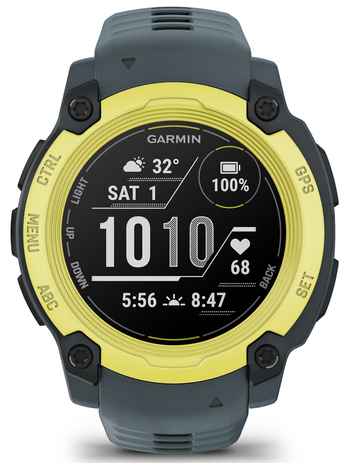 Garmin Instinct E 40 mm Bleu/Jaune avant